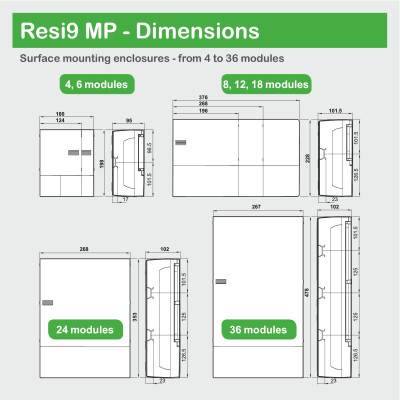 Розподільний щит Schneider Electric Resi9 MP Mini Pragma 6 (1x6), 63A ip40 (MIP12106) Вінниця - фото 2
