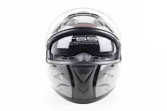 Шолом інтеграл, закритий+окуляри BLD-М61 М (57-58см), ЧОРНО-СІРИЙ "Buffalo" Київ