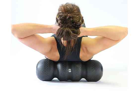 Масажний ролик EasyFit SlateShaper 45 см чорний Коломия