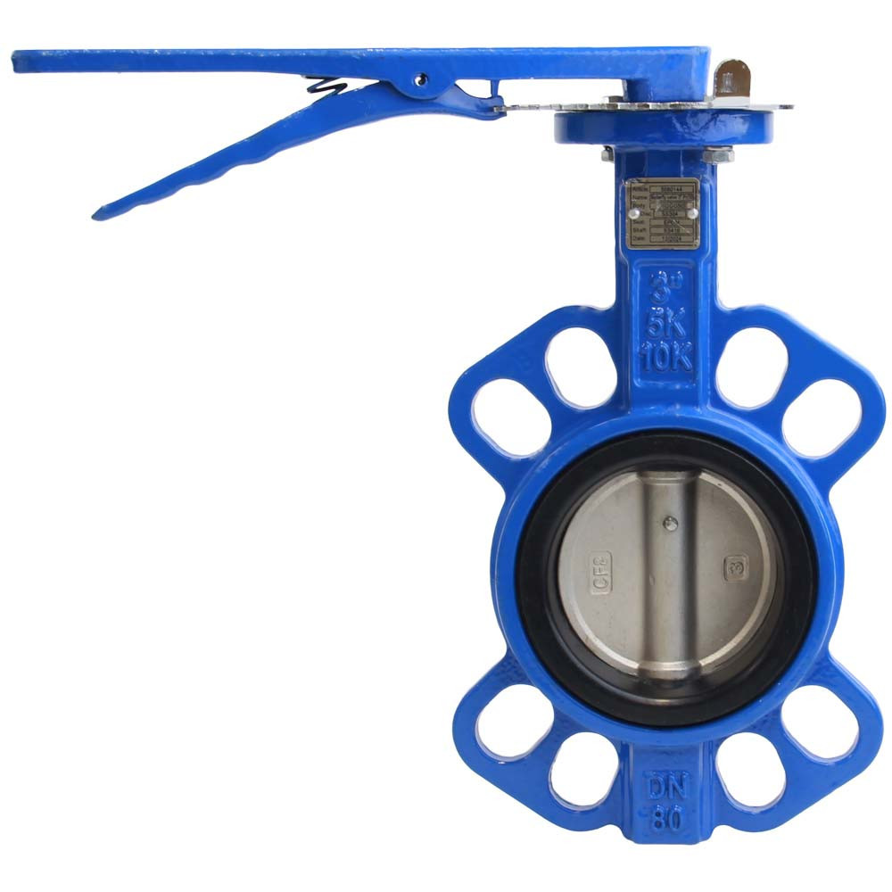 Затвор міжфланцевий «батерфляй» 3" корпус чавун (GGG50) диск неірж (SS304) EPDM PN16 FLORA (5080144) Київ - фото 5