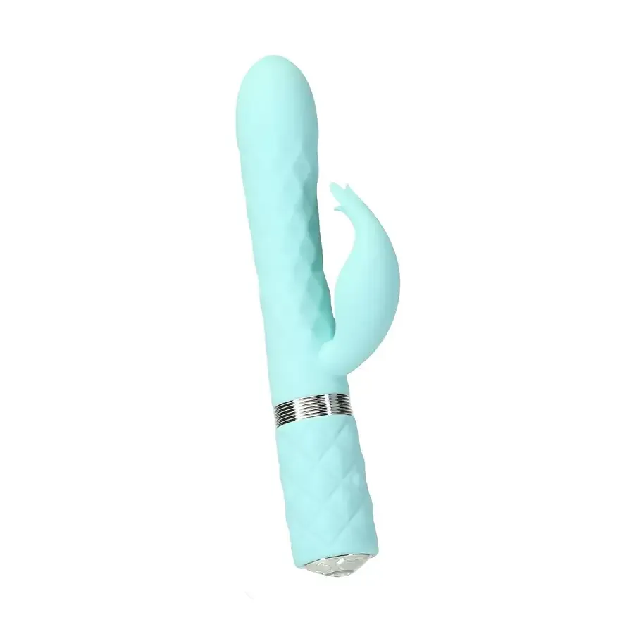Роскошный кролик с ротацией и вибрацией Pillow Talk Lively, Teal, кристалл Сваровски Львов - изображение 2