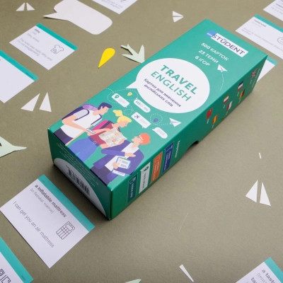 Обучающий набор English Student Карточки для изучения английского языка Travel English Для путешествий , украинский (59123280) Винница - изображение 4