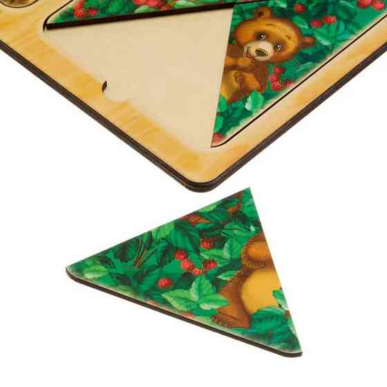 Деревянный пазл-вкладыш 