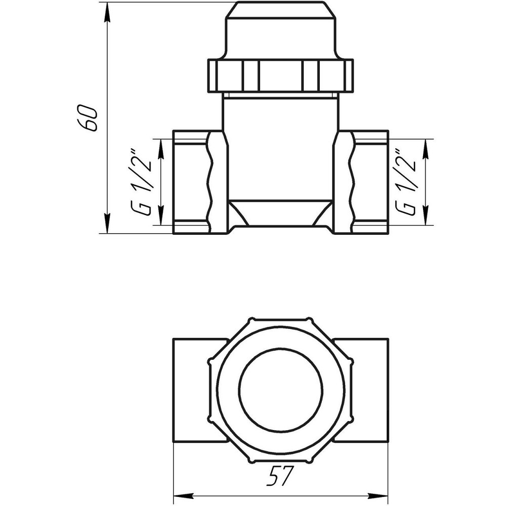Фильтр грубой очистки SOLOMON 1/2″ ВВ никель с отстойником (8014) TD1052 Киев - изображение 5