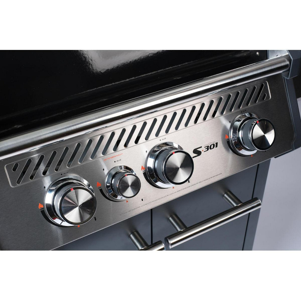 Газовий гриль SANTOS S-301 Black, з бічним пальником, чорний 900235 Код: 010949 Рівне - фото 10