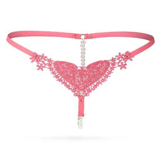 Еротичні труси з перлами універсальний кораловий Київ