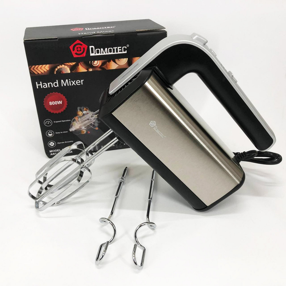 Міксер зі швидкостями і насадками Domotec R.6664, Міксер кухонний професійний Домашній PX-51 Львів - фото 5