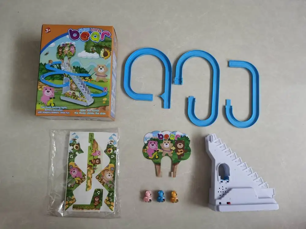 Гра настільна для дітей "Гірка з треком", іграшка для розвитку дитини, від 3 років, фігурки 3шт Bear Кам'янець-Подільський - фото 3