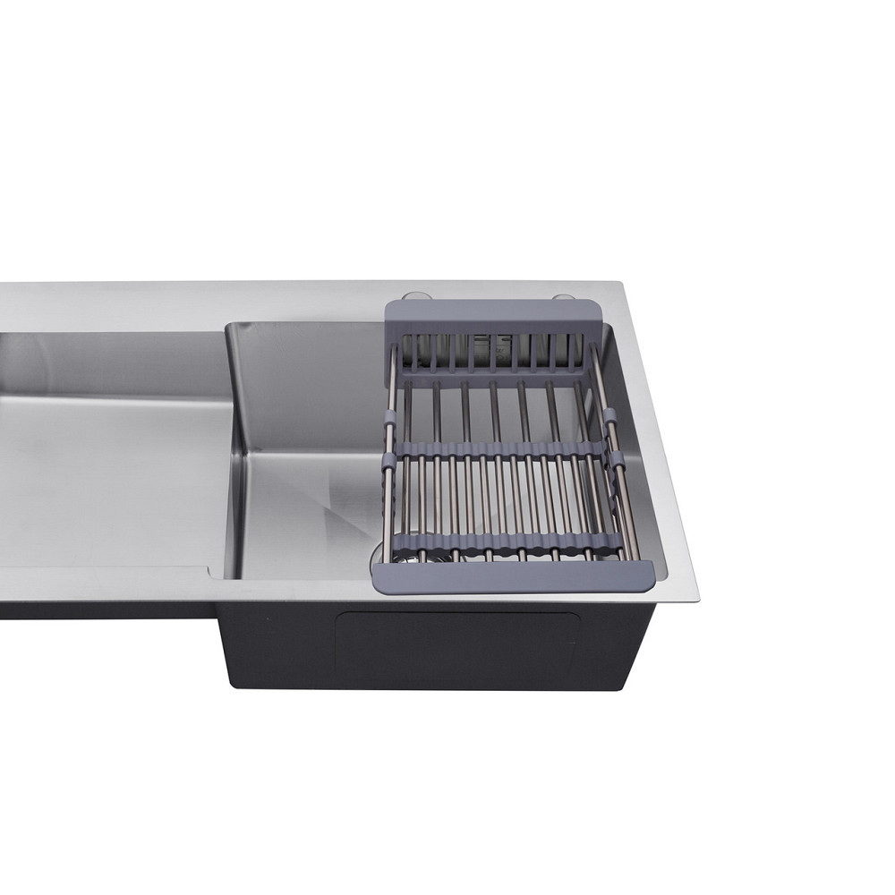 Кухонная мойка с нержавеющей стали Kroner KRP Gebürstet - 78х48 RHM (3/1 мм) Киев - изображение 6