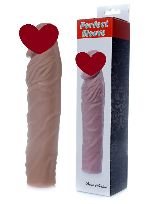 Насадка Perfect Sleeve Mulatto extends 7 cm Sex Aura Київ - фото 1