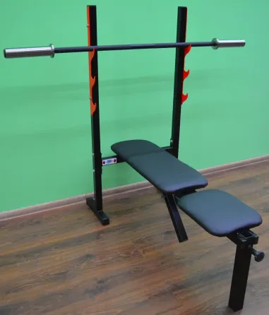 Лавка для жиму зі стійками Стандарт Стійки, лавки для жиму і присідань регульована Київ