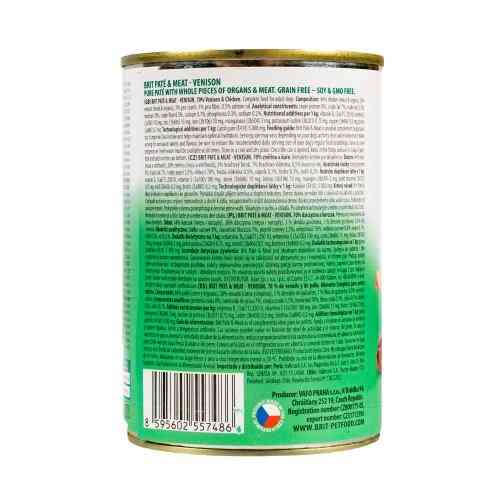 Корм вологий Brit Care Pate and Meat для дорослих собак з олениною 400 г Киев