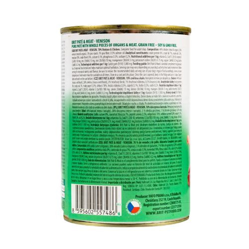 Корм влажний Brit Care Pate and Meat для дорослих собак з оленіною 400 г Київ - фото 4