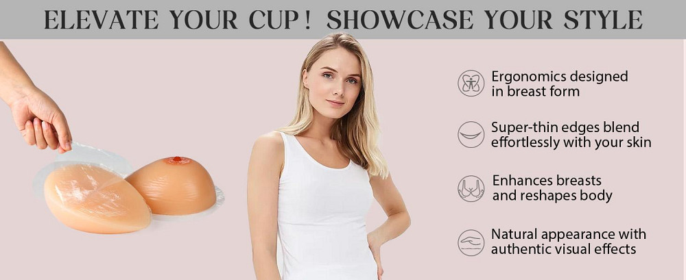 Реалістичні силіконові груди на самоклеючій основі IVITA розмір S / A / 34A / 36AA 14*10*5 см Луцьк - фото 1
