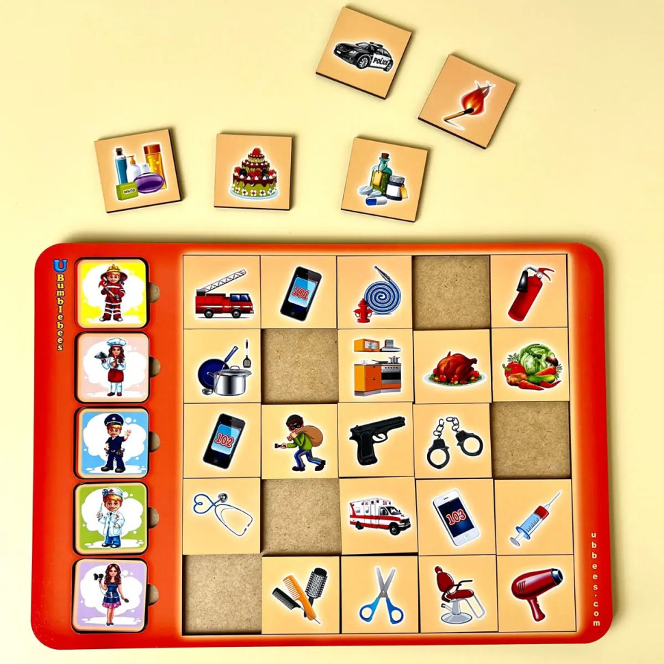 Деревянный пазл-вкладыш 