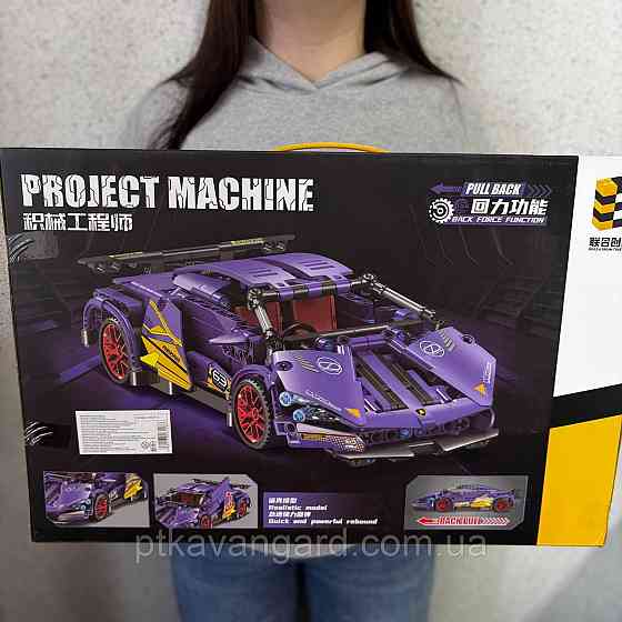 Конструктор машинка Ламборджини 470 деталей Техник JKC 7113 фиолетовый Хмельницкий