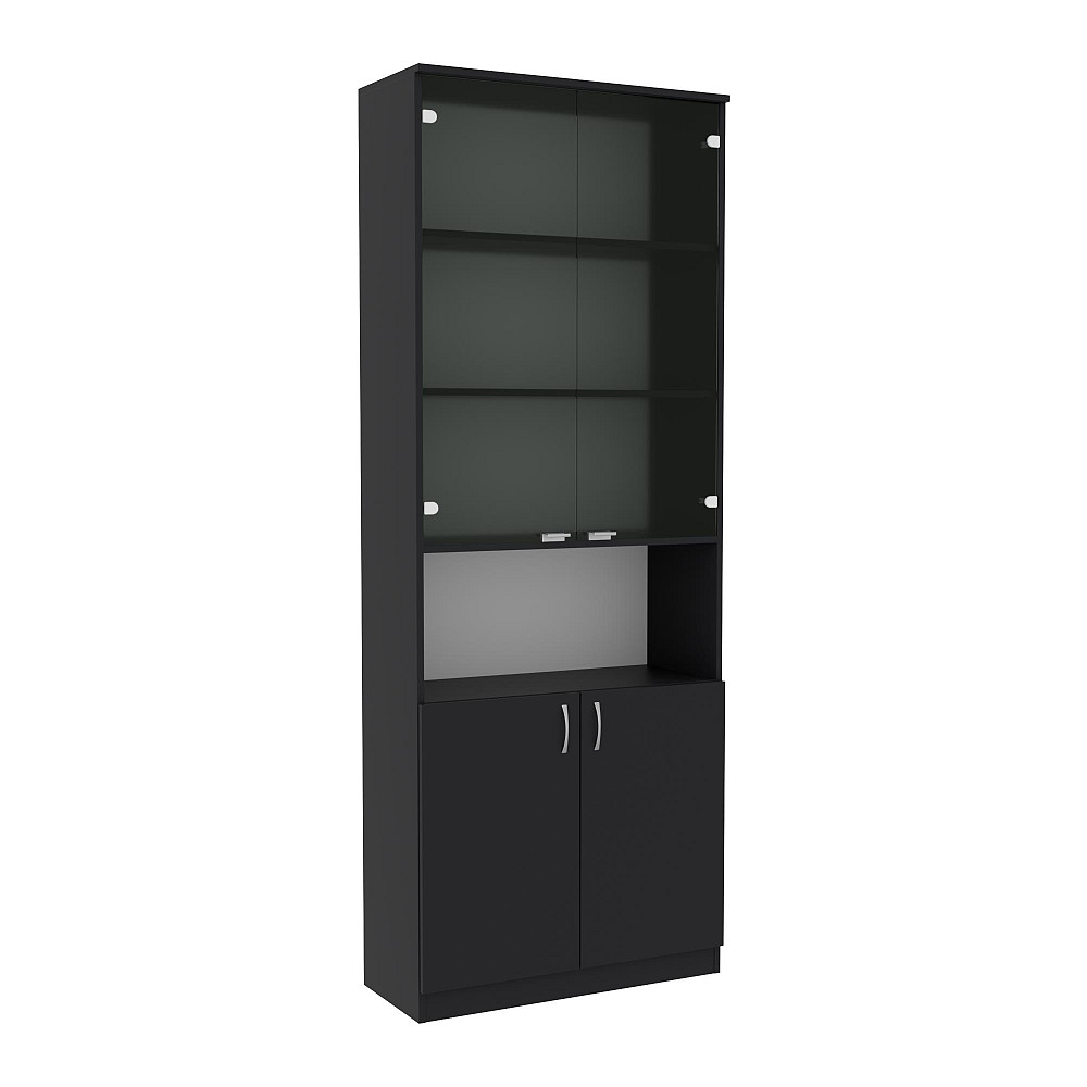 Шкаф офисный ОШС-2, Антрацит, 800/340/2100 Львов - изображение 1