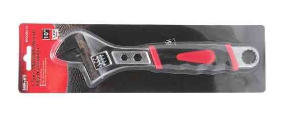 Ключ розвідний з прогумованим руківям 12"-300мм і профільними отворами в корпусі під гайки (6гр.-9,1 Одеса