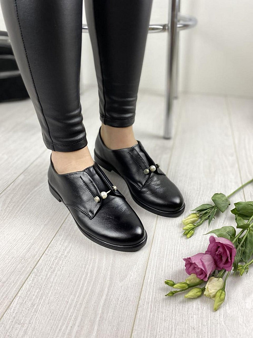 MILLI GOLD Туфлі жіночі MILLI GOLD 1244-10120 чорні (весна-осінь, шкіра натуральна) (3309) 37р. Коломыя - изображение 1