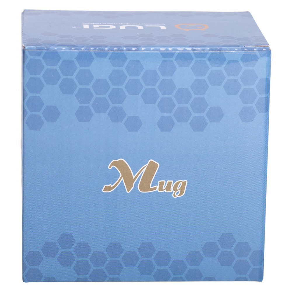 Чашка фарфоровая 400 (мл) с серебристым ободком и ручкой для чая Бежевая RX-N231315BE Киев - изображение 5