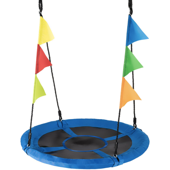 Садова гойдалка - гніздо Outtec XXL з прапорцями синій Київ