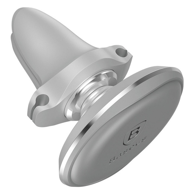Магнітний автотримач для телефону Baseus Magnetic Air Vent Car Mount SUGX-A0S (Сріблястий) Миколаїв - фото 5