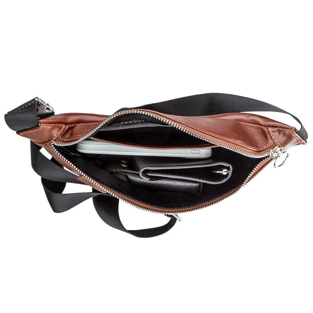 Поясная сумка Коричневая (GRANDE PELLE) Киев - изображение 10