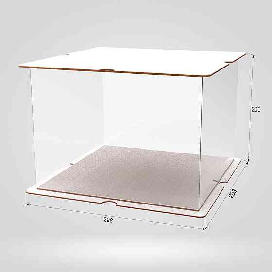 Коробка для тортів, квітів та подарунків EKOSTAR 270х270х200 Київ