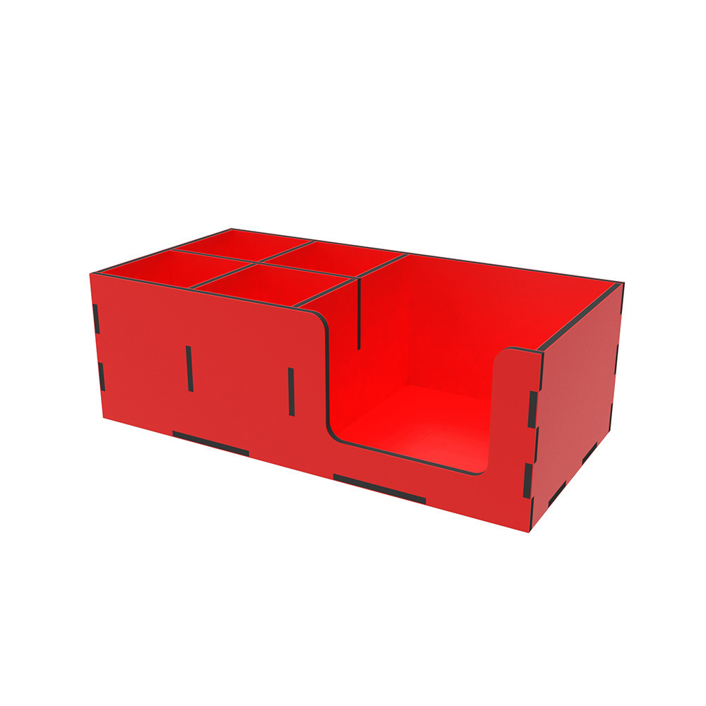 Органайзер EKOSTAR деревянный красный 300х150х100 мм Киев - изображение 1