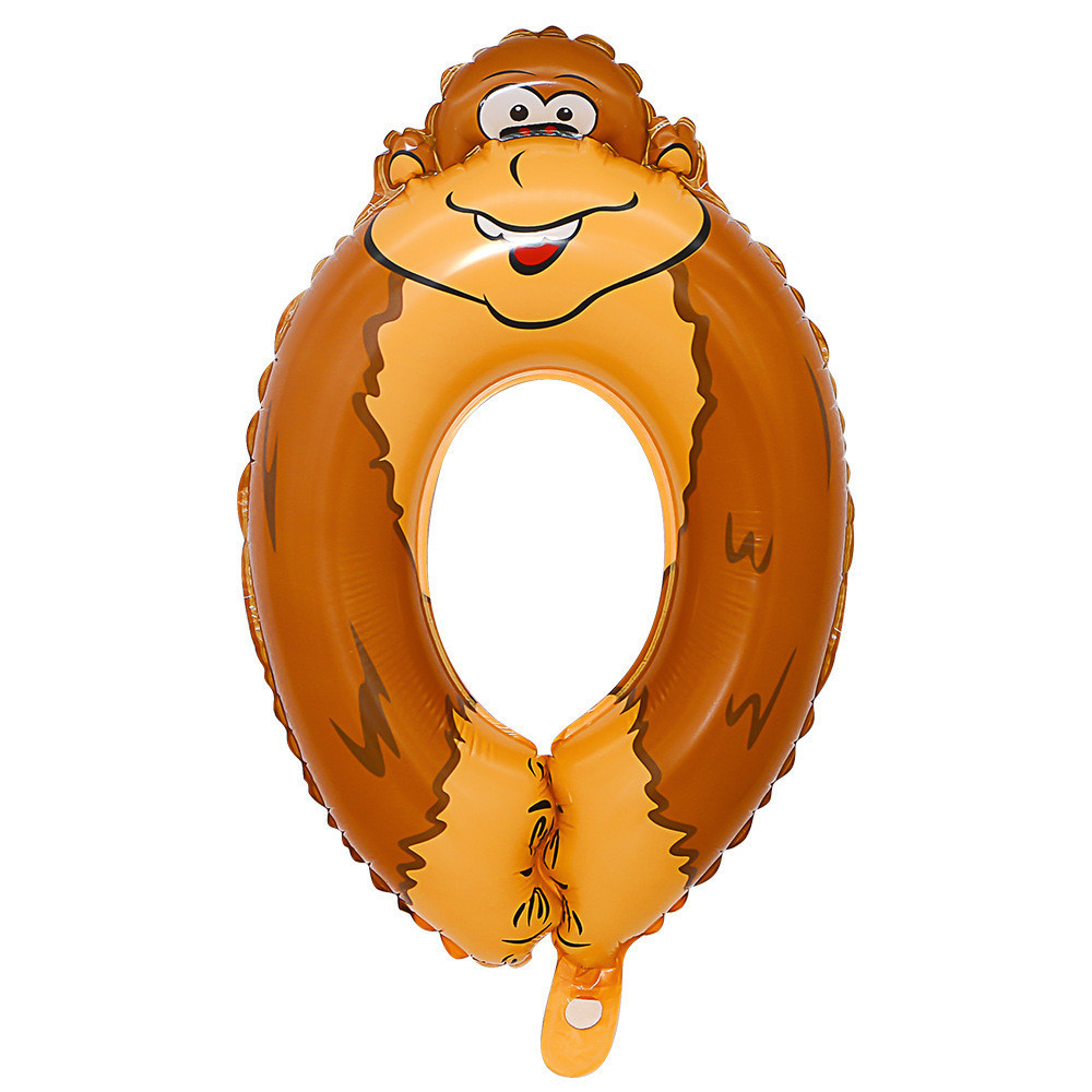 Шарик цифра 0 Обезьянка 16 дюймов разноцветный Киев - изображение 2