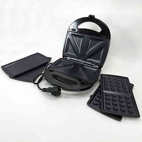 Мультипекар зі знімними пластинами, Сендвічниці бутербродниці, Електрична бутербродниця для дому GX-12 Івано-Франківськ