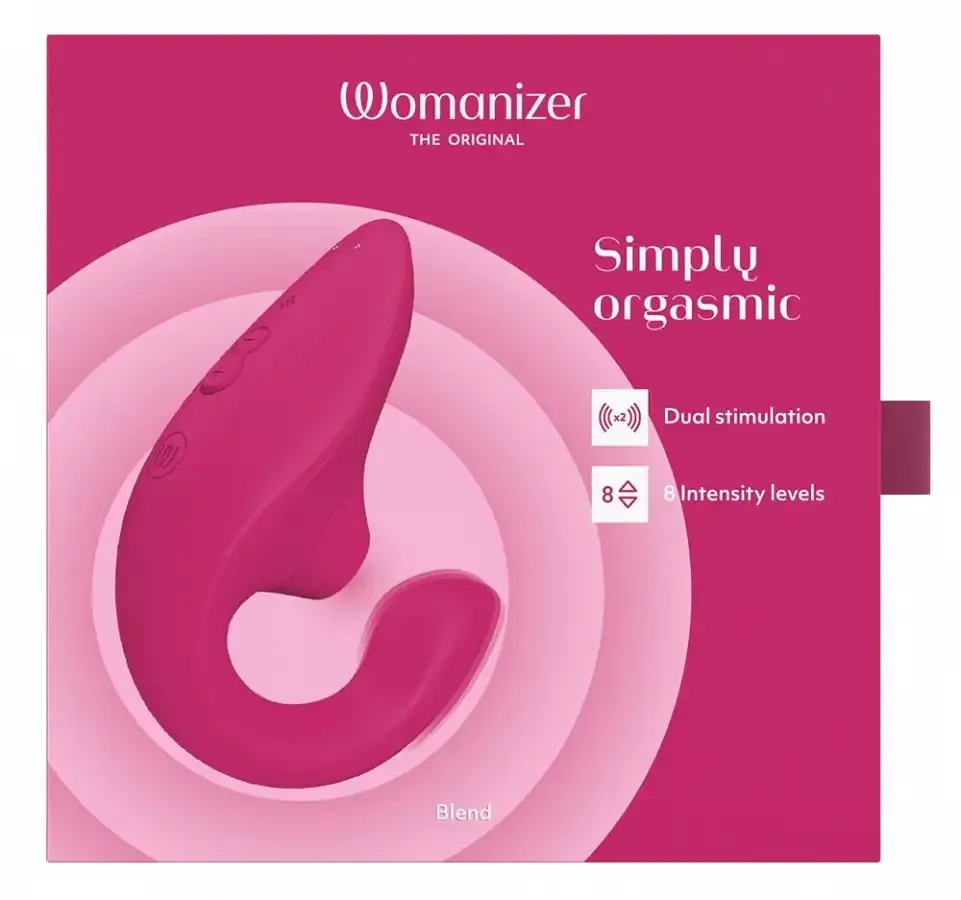 Вакуумний кліторальний стимулятор Womanizer Blend Vibrant Pink Львів - фото 7