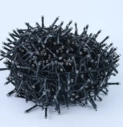 Светодиодная Гирлянда нить 201 led Белая (черный провод) Коломия