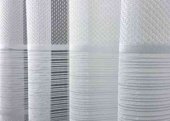 Короткий тюль VR-Textil 1951т Жаккард Белый 300х145 см (42-0898) Киев