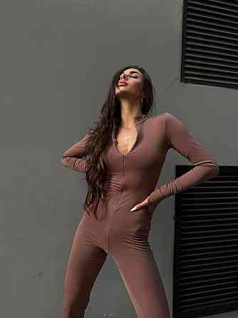 Женский теплый базовый комбинезон из микродайвинга на флисе Мокко, 42/44 Одесса