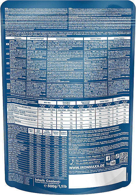 Протеин Ironmaxx 100% Whey Protein 500 g (Banana-Yoghurt) Луцк - изображение 2