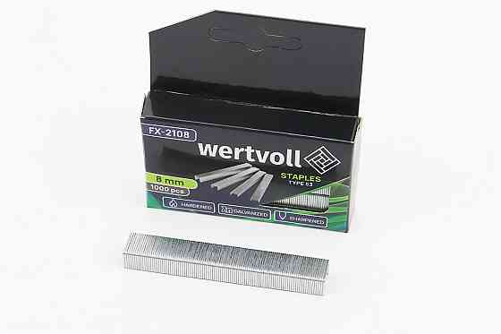 Скоби загартовані 8мм/11,3x0,75мм, R53, к-кт 1000шт FX-2108 Київ