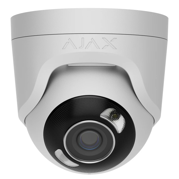 5 Mp IP охоронна відеокамера з гібридним підсвічуванням Ajax TurretCam HL (5 Mp/2.8 mm) White Київ - фото 1