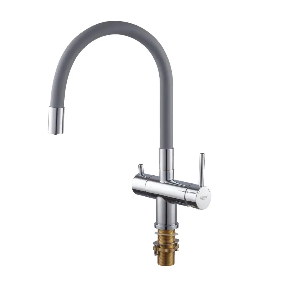 Кухонний змішувач Koer KB-72002-01 з виходом для питної води з гнучким виливом (KR3383) Чернівці - фото 5