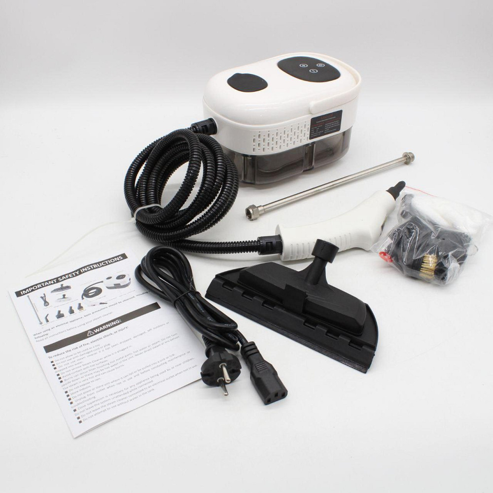 Портативный пароочиститель 2500Вт, 1,2л + 7 насадок / Пароочиститель для дома / Паровой очиститель Киев - изображение 10