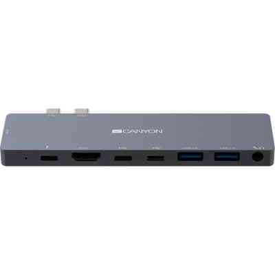 Порт-реплікатор Canyon Docking Station with 8 ports, 1*Type C PD100W+2*Type C (CNS-TDS08DG) Вінниця