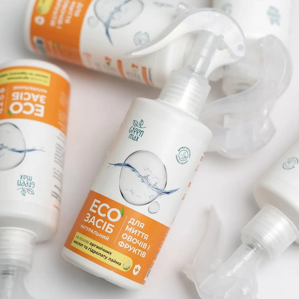 EКОзасіб натуральний для миття овочів та фруктів Green Max 200 мл Київ - фото 2