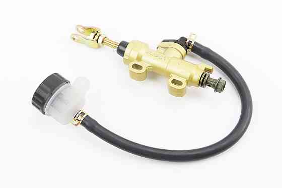 ГАЛЬМІВНИЙ циліндр головний задній МОТОцикли / ATV (кріплення: min=33мм; max=56мм) тип 1, золотистий (без гофропружини) Київ