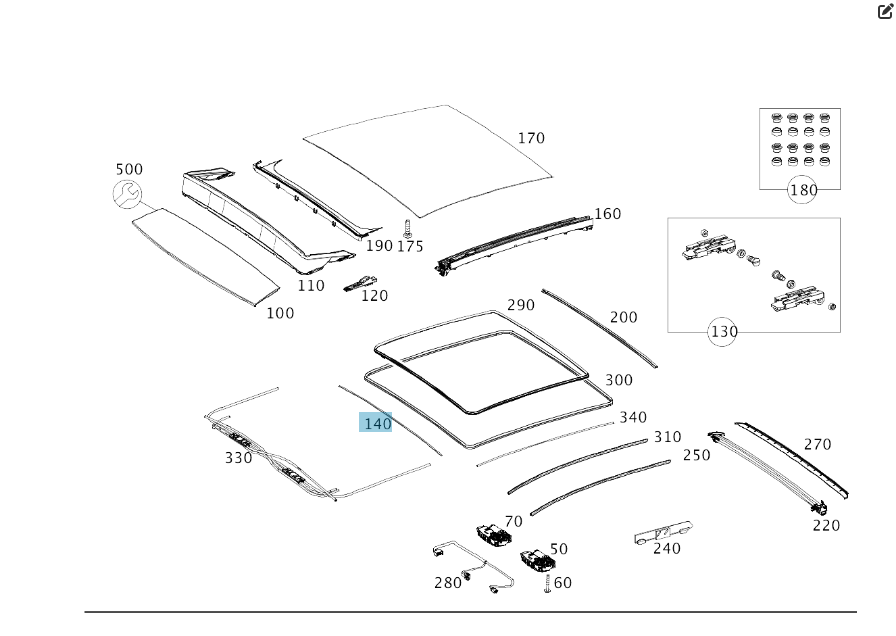 Mercedes-Benz  A2927820500 Ущільнювач зсувного люка спереду GLE Coupe C292 Одеса - фото 2