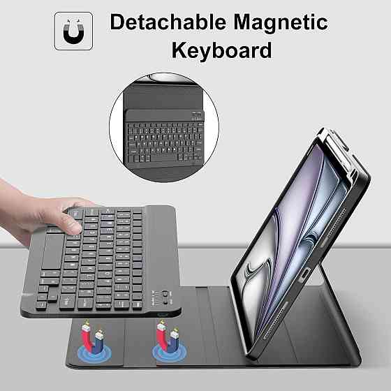 Чехол с клавиатурой для iPad Air 11-inch(M2) 2024/ iPad Air 5 2022/Air 4 2020 10.9/iPad 4-го покол. 10.9 / iPad Pro 11 2018 Днепр