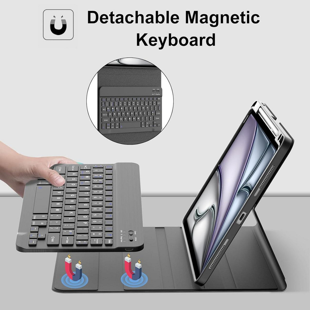 Чохол з клавіатурою для iPad Air 11-inch(M2) 2024/ iPad Air 5 2022/Air 4 2020 10.9/iPad 4-го покол. 10.9 / iPad Pro 11 2018 Дніпро - фото 4