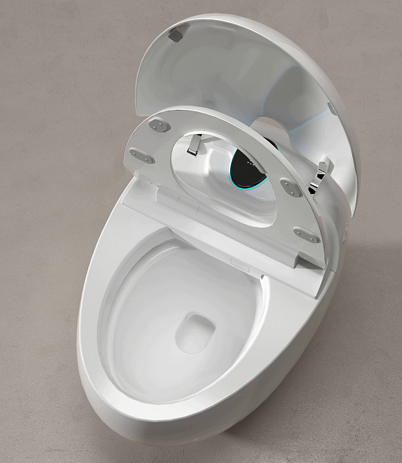 Розумний смарт унітаз GYE 964F з автоматичним відкриттям, підігрівом сидіння, нічним підсвічуванням та УФ-стерилізацією Київ - фото 4