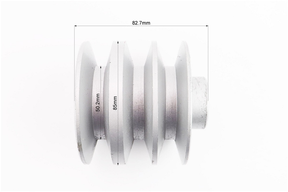Шків під колінвал d-19mm (D-85mm, 3-х пазний, три пази під ремінь SPB, метал) 168F/170F Киев - изображение 2