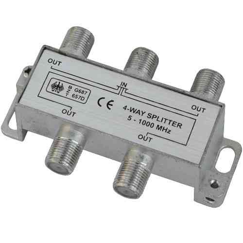 Сплиттер (Splitter) ТВ 4-way 5-1000MHZ, корпус_металл Полтава