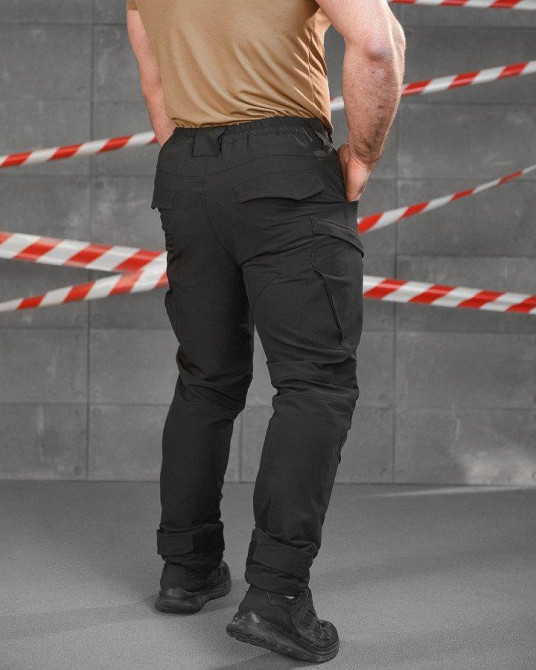 Стрейчевые тактические штаны Cambodia черные полиция  НП5183 Одесса - изображение 3